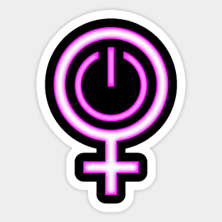 Female Power Symbol Sticker